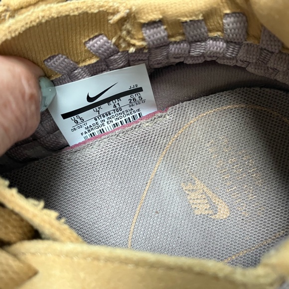 Vtg NikeAir FootscapeN7 woven shoe. Gray weave/NutmegTan suede,white sole. Sz9.5 - Picture 3 of 4